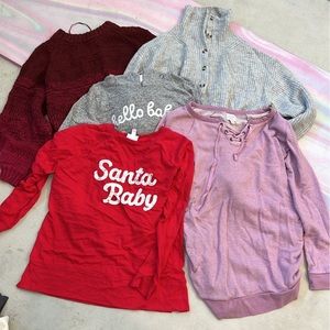 Maternity sweater lot